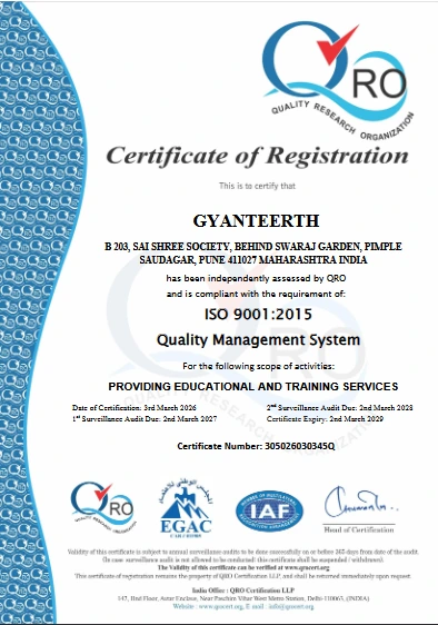ISO 9001:2015 Certified Gyanteerth